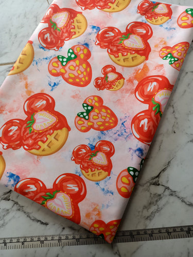 Strawberry waffles PUL