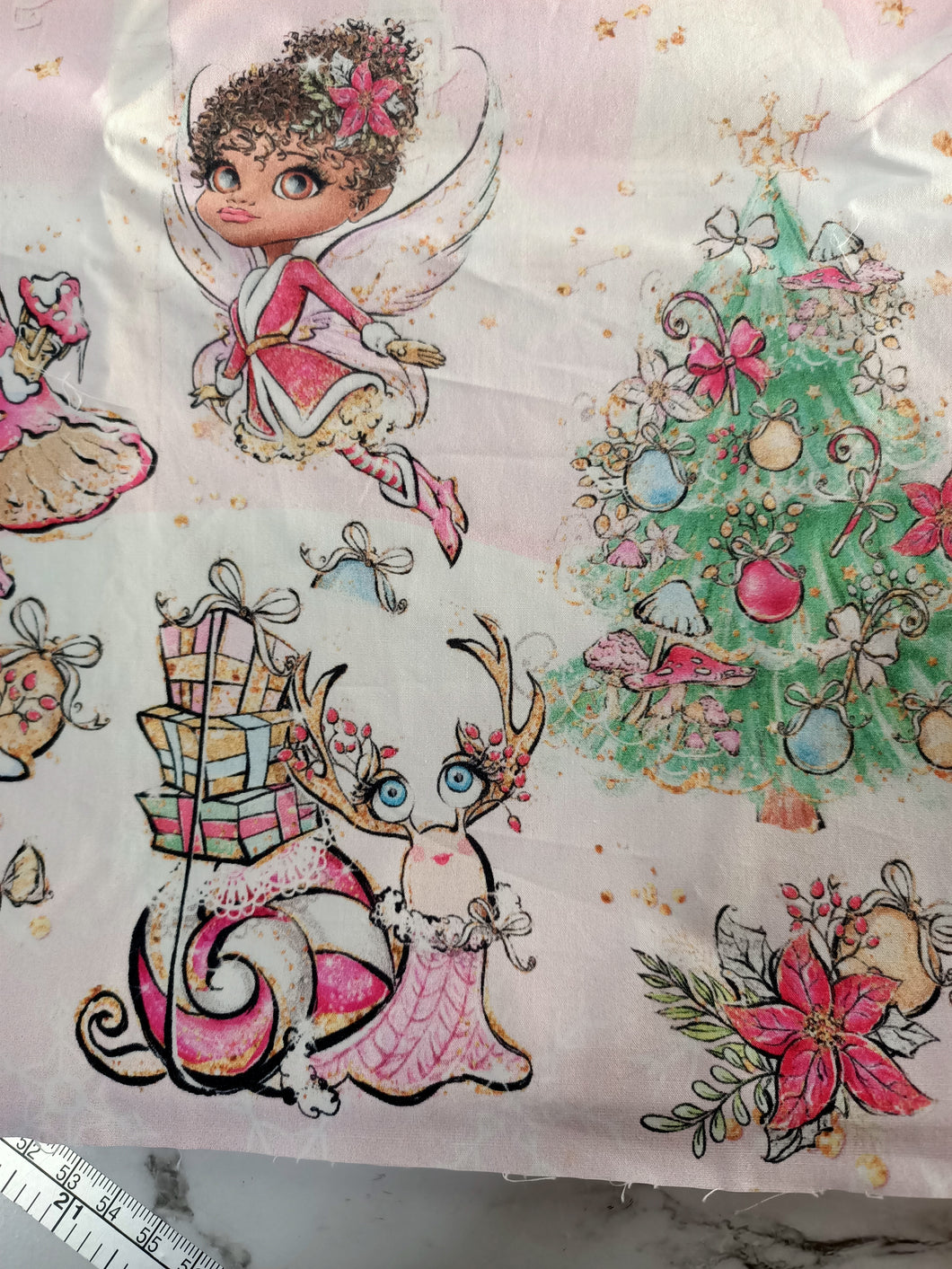 Pastel Christmas border CW