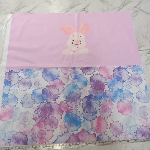 PUL nappy panel piggy splatter